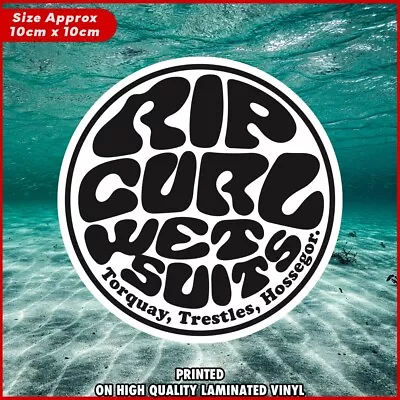 Ripcurl Surfing Sticker Decal Ripcurl Wet Suit Sticker Car 4x4 Laptop Man Cave • $7.45