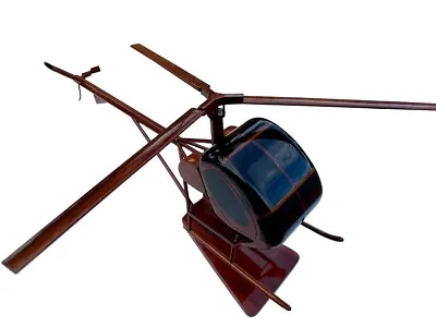 $199.95 • Buy Hughes TH55 Osage Mahogany Wood Desktop Helicopter Model