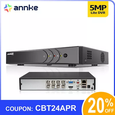 ANNKE 5MP Lite 8CH 5IN1 DVR Digital Video For Home Security Camera CCTV Systems • $89.99