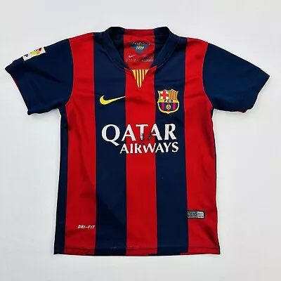 FC Barcelona Shirt Youth Size 22 Jersey Soccer Football Neymar Jr Nike Boys Kids • $28.88