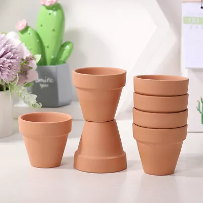10-20x Mini Terracotta Pots - S M L XL Planters Pots- Various Sizes 3/5/8CM • £20.99