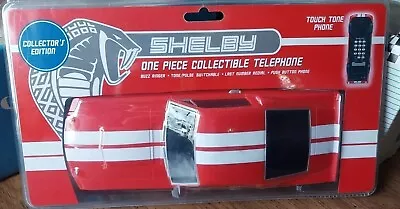 Desk Touch Tone Phone Red White Stripes  Shelby GT500  Collectors Edition NEW  • $19.50