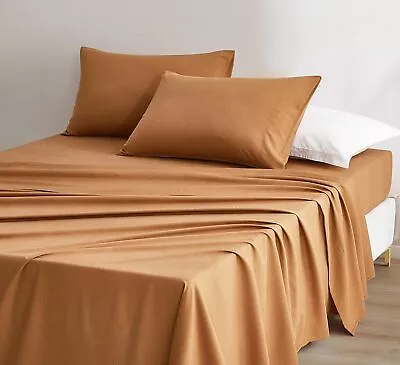 Chezmoi Collection Charisma Tencel Modal Blend Bed Sheets King Size 4-Piece S... • $87