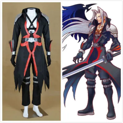 Anime Kingdom Hearts Cosplay Cosume Sephiroth Cosplay Costume Custom Made • $57.60