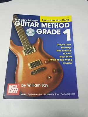 Mel Bay's Modern Guitar Method Grade 1 Blues Jam Play Along Music Book • $9.90