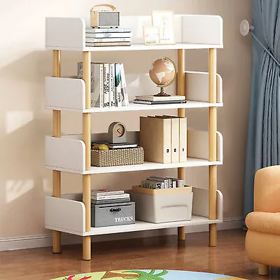 4Tier BookshelfVintage Storage Rack W/Open ShelvesRustic Standing Display Rack • $38.65