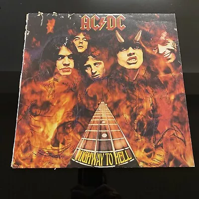 AC/DC Highway To Hell Aussie 1981 Black Label 2nd Press Vinyl LP Record VG • $79