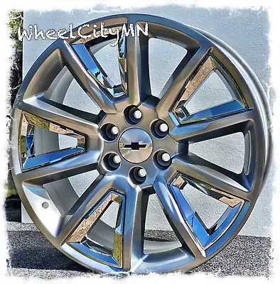$1099.99 • Buy 20 Inch Hyper Black Chrome Chevy Tahoe Suburban LTZ 5696 Wheels Fits 2021 6x5.5