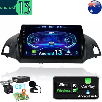 9''Carplay Android 13 For 2013-2017 Ford Kuga Escape Car Stereo Radio GPS Navi • $357.77