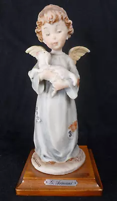 Capodimonte Florence Giuseppe Armani Figure - Child Angel Cherub With Lamb • £30