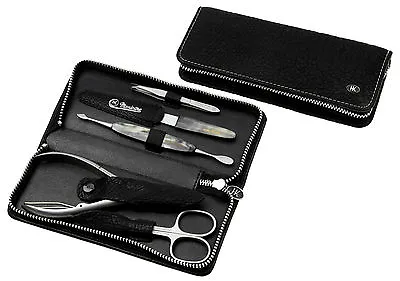 Hans Kniebes 5-tlg. Manicure Set Case For Men's Buffalo Leather Stainless • $118.33