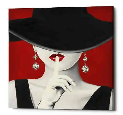 Epic Graffiti 'Haute Chapeau Rouge I' By Marco Fabiano Giclee Canvas Wall Art • $39.99