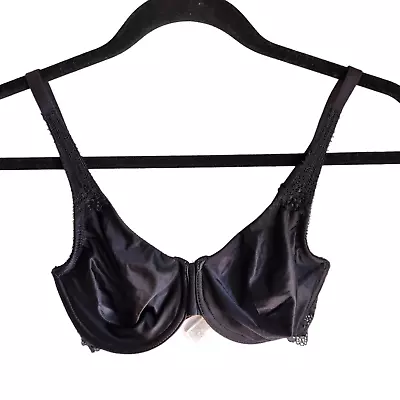 WACOAL Bra 32D Black Inspiration Full Coverage Underwire Back Close 855187 • $25