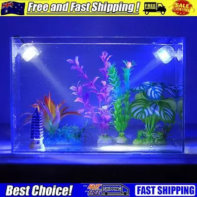 Aquarium LED Spotlight Submersible Light Fish Tank Underwater Lighting Lamp • $15.83