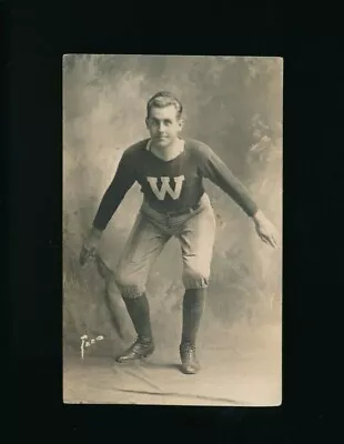 C 1900 Real Photo Post Card Rppc Football Unmarked Possibly Wisconsin Beautiful • $60