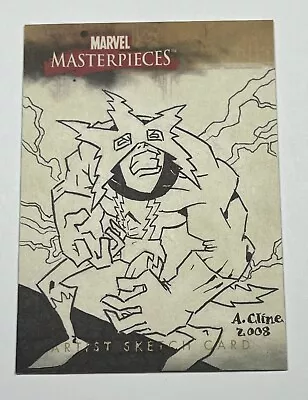 2008 Marvel Masterpieces 2 ADAM CLINE Electro SKETCH CARD *HTF • $159.99