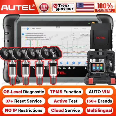 Autel MaxiCOM MK808S-TS & SENSOR*4 TPMS Car Diagnostic Scanner Tool Key Coding • $109