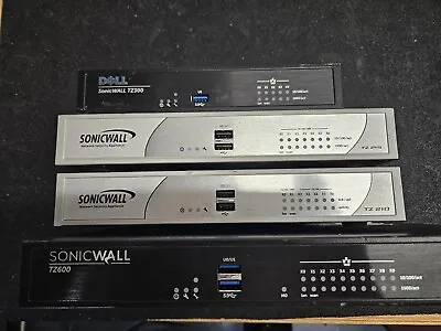 LOT 4 SonicWALL TZ210 TZ215 TZ300 TZ600 Security Appliances FOR PARTS OR REPAIR • $74.99