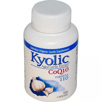 Kyolic Aged Garlic Extract CoQ10 Formula 110 100 Capsules • $60.95