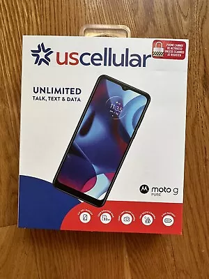 New US Cellular Prepaid Motorola Moto G Pure XT2163-4 4G LTE 6.5  32GB  • $68