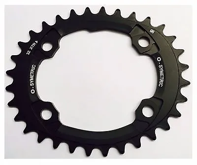 Osymetric MTB Narrow Wide BCD 96mm X 4 Bolts Bicycle Chainring -34T  (Black) • $215.82