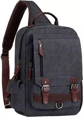 WOWBOX Sling Bag For Men Women Sling Backpack Laptop Shoulder Bag Cross Body Mes • $32.99