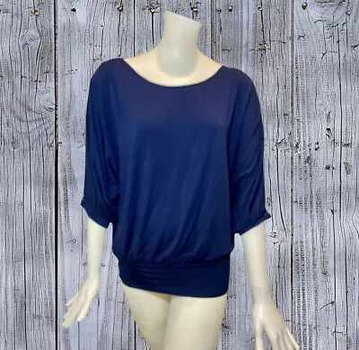 MAX EDITION Women’s 3/4 Sleeve Top Blouse Scoop Neckline Sz M AA33 • $10.19