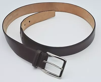 COACH Calfskin Leather Brown Belt Men's Size 38 Style 90129 Solid Brass Buckle • $33.18