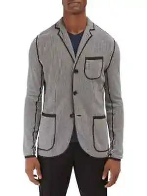 EFM-ENGINEERED FOR MOTION Donrad Duncan Mens 46 Gray Blue Leisure Sweater Blazer • $18.90