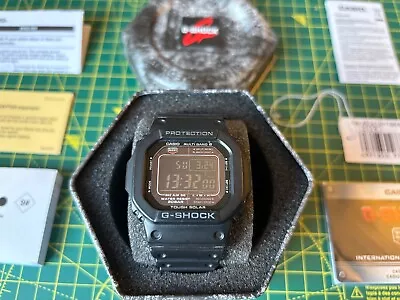 CASIO G-SHOCK GW-M5610-1BER Mens SOLAR Watch GWM5610-1BER Black • £75