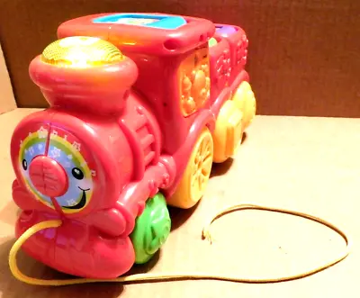 LRN~Toy~V-Tech Red Roll & Surprise Animal Train • $7