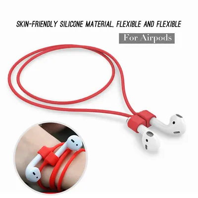 $5.39 • Buy Magnetic Anti-Lost String Rope & Case For AirPods Silicone Holder Cord Strap