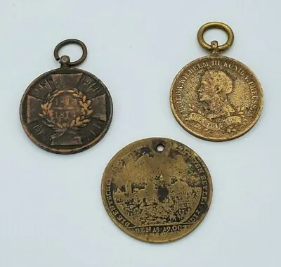 German Napoleonic Wars Commemorative Medal 1813 1814 Bronze Cannon Award Set  • $369.99