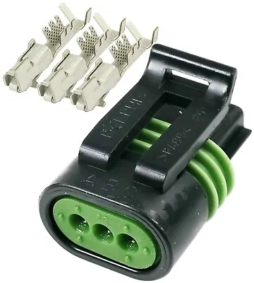 Delphi Metri-Pack 3-PIN Female 150.2 Series Connector W/16 18 GA  Terminals  • $8.66