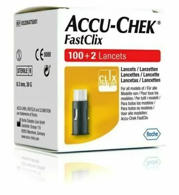 Accu-Chek FastClix Lancets Box Of 100+2 • £8.99