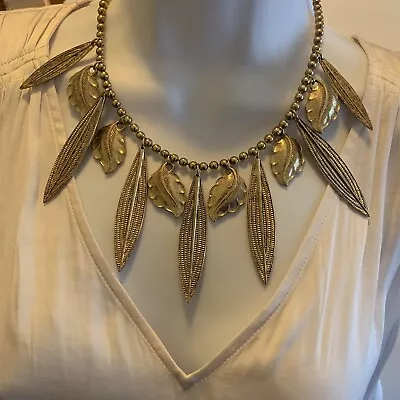 Vintage Bib Choker Necklace Boho Statement Costume • $24.99