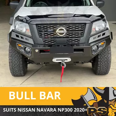 PS4X4 Viking X Nissan Navara D23 NP300 2020 + No Loop Bull Bar Winch Compatible • $1199