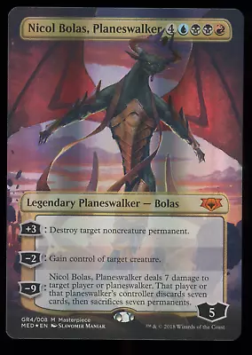 Nicol Bolas Planeswalker - FOIL - MTG Guilds Of Ravnica: Mythic Edition -RareCo • $5.50