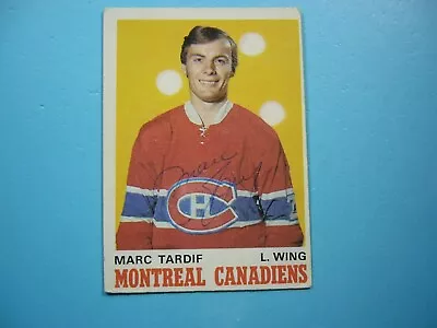 1970/71 O-pee-chee Nhl Hockey Card #179 Marc Tardif Rookie Rc Auto Autograph Opc • $59.99