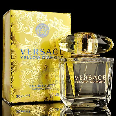 Versace Perfume Yellow Diamond Eau De Toilette Womens Parfum Fragrance 1oz 30ml • $49.98