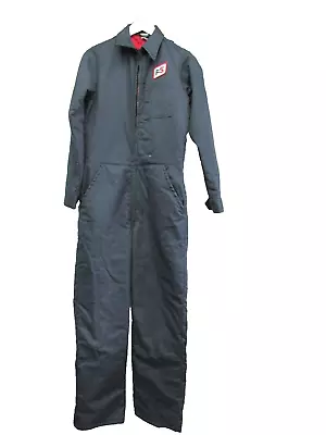 Vintage FS Protexall Mens Black Small Coveralls Jumpsuit Lined Insulated Quilted • $64.99