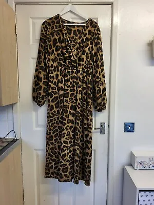 £4 • Buy Ladies Leopard Print Maxi Dress Size XL Make Is Shein