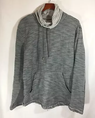 Free Planet Turtleneck Men’s Pullover Stitch Gray Sweater W/Pockets Sz XL Casual • $11.30