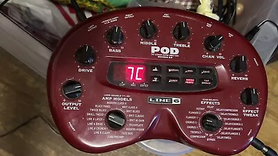 Line 6 POD 2.0 Multi-Effects Guitar Effect Pedal W Original Guide No Power Plug • $75