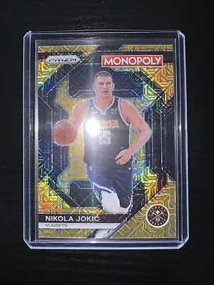 2023-24 Panini Prizm Nikola Jokic #1 Monopoly Gold Millionaire Shimmer Mojo /500 • $5.50