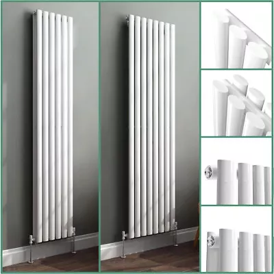 Vertical Tall Upright Designer Radiator Oval Column Central Heating Radiators • £64.99