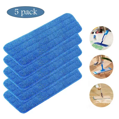 5 Pack Replacement Microfiber Cleaning Pads For Bona Mop 15 Inch Reusable Tools • $10.90