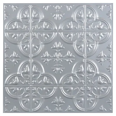 3D Gray Faux Tin Peel Stick Vinyl Wall Tile Backsplash Ceiling Lightweight 12  • $4.79