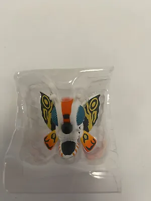 Godzilla Mothra Mini Figure 2  TOHO Bandai Chibi Orange White New In Plastic • $14.99