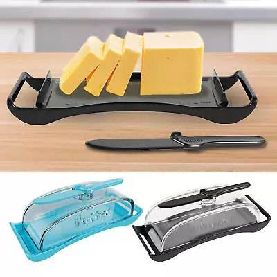 Butter Dish With Clear Lid 2 In 1 Covered Butter Holder For Countertop • $22.22